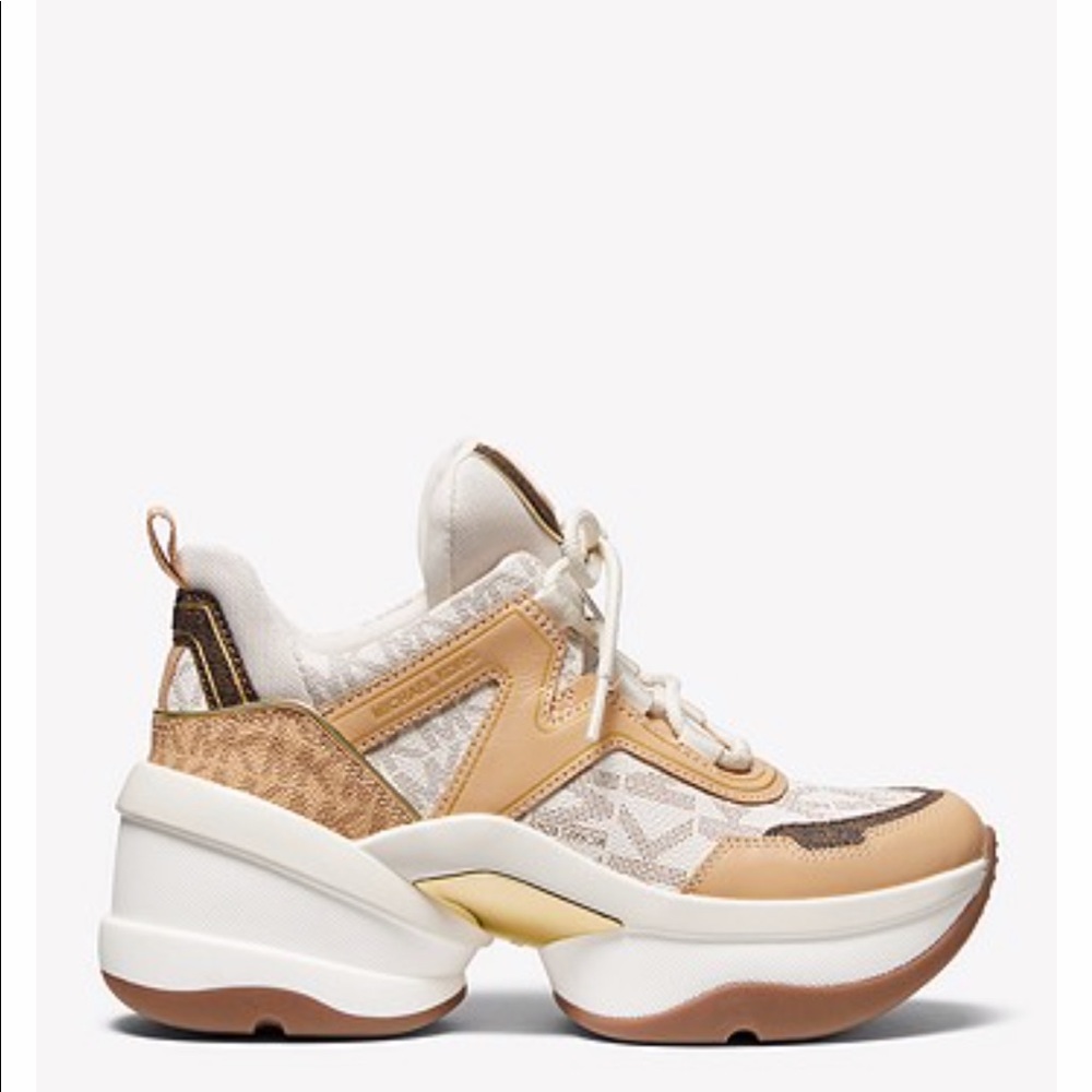 Micheal Kors Olympia Leather Sneaker